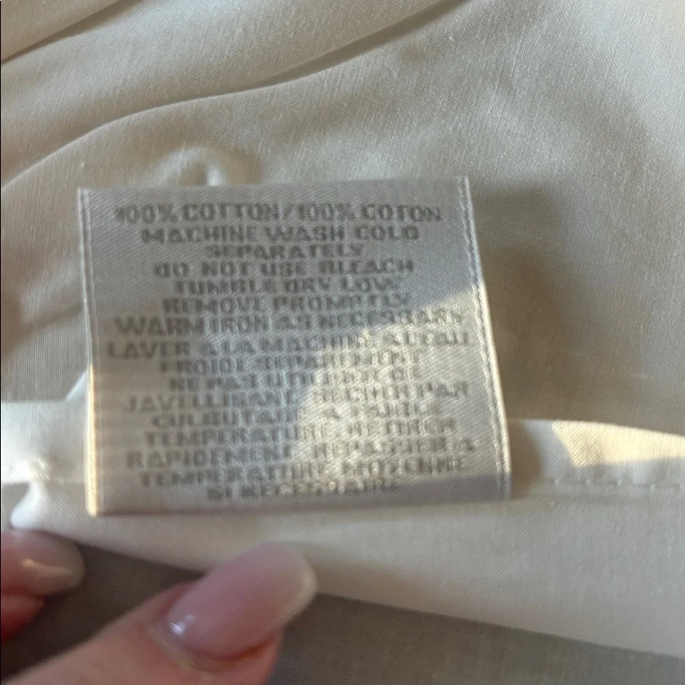 New in bag Restoration Hardware 12” x 18” Italian Banded Santeen Pillow Shams
